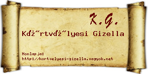 Körtvélyesi Gizella névjegykártya